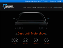 Tablet Screenshot of edmontonmotorshow.com